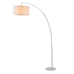 78 in. Arch Floor Lamp With KD Shade In Silver