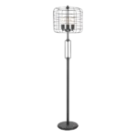 65 in. Oil Rubbed Bronze Industrial Metal Floor Lamp