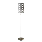 58 in. Attwell Arched Metal Floor Lamp in Gold