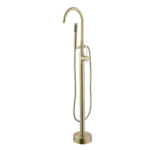 Single Handle Floor Mounted Claw-foot Tub Faucet in Gold