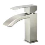 NK0902-Single Handle Single Hole Bathroom Faucet Spot Resistant in Brushed Nickel
