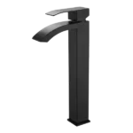 1-Handle Single Hole Bathroom Sink Faucet in Matte Black