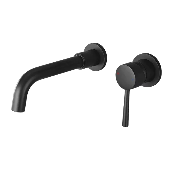 Wall Mounted Bathroom Faucet in Matte Black