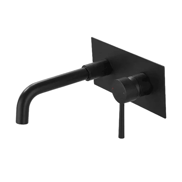 Wall Mounted Bathroom Faucet in Matte Black