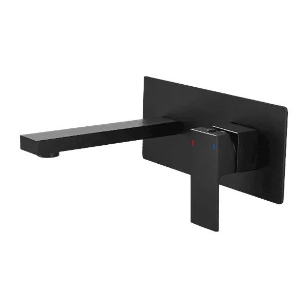 Wall Mounted Bathroom Faucet in Matte Black