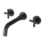 Wall Mounted Bathroom Faucet in Matte Black