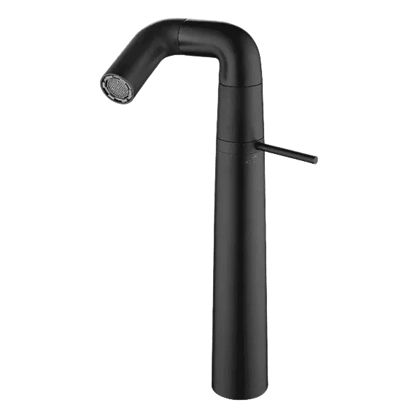Single Hole Bathroom Faucet in Matte Black