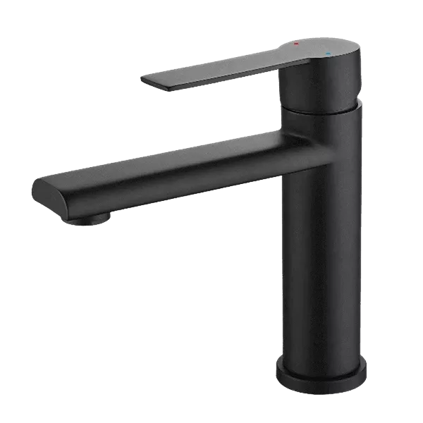 Single Hole Bathroom Faucet in Matte Black