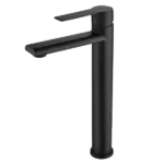 Geyeasn Sanitary Ware Single Hole Bathroom Faucet in Matte Black