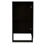 Black Wengue Finish Medicine Cabinet Irvine with One External Shelf
