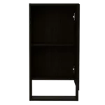 Black Wengue Finish Medicine Cabinet Irvine with One External Shelf