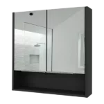 Medicine Cabinet with Mirror  Lexington,Three Internal Shelves, Black Wengue Finish