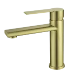 Single Hole Bathroom Faucet in Gold Color