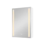 30x20 inch LED Bathroom Medicine Cabinet Surface Mounted Cabinets With Lighted Mirror White Right Open
