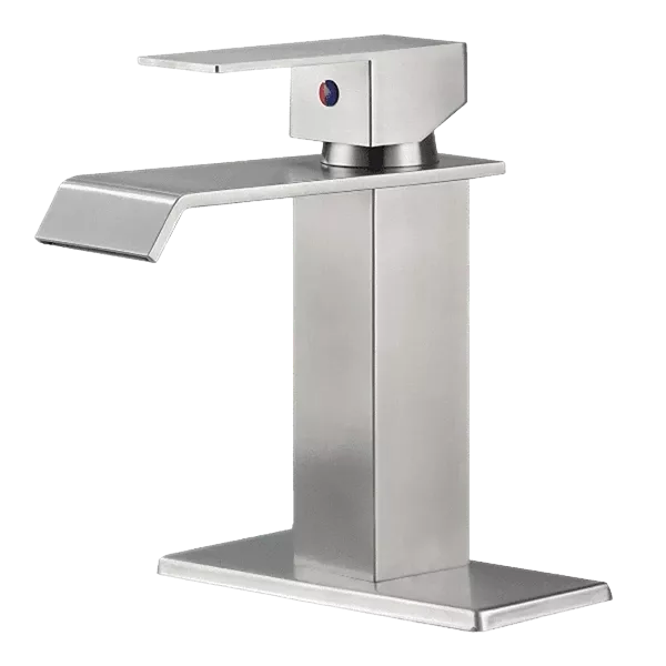 Vessel Sink Bathroom Faucet with Drain Assembly in Brushed Nickel
