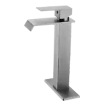 Single Hole Bathroom Faucet in Brushed Nickel