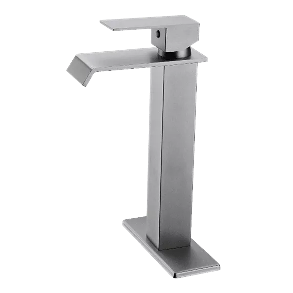 Single Hole Bathroom Faucet in Brushed Nickel