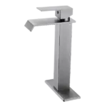 Single Hole Bathroom Faucet in Brushed Nickel