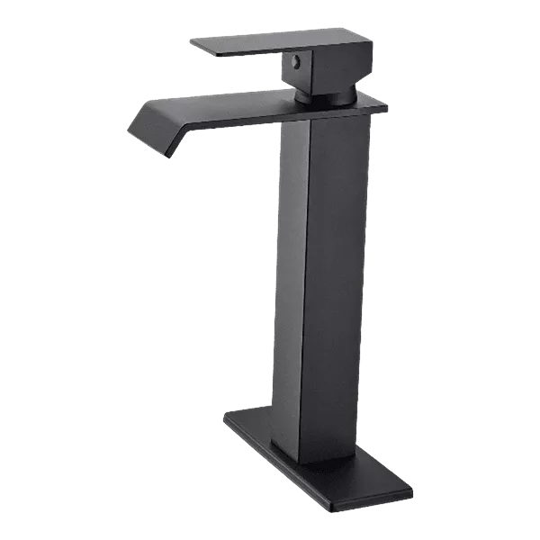 Vanity Single Hole Bathroom Faucet in Matte Black