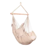 Polyester Hanging Hammock Chair in Beige Color