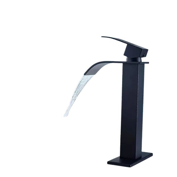 Single Hole Single-Handle Bathroom Faucet in Matte Black