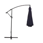Offset Cantilever Hanging Patio Umbrella in Navy Blue Color