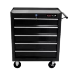 5 Drawers Multifunctional Tool Cart With Wheels in Black