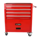 4 Drawers Tool Cabinet with Tool Sets in Red