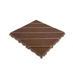Plastic Interlocking Deck Tiles,44 Pack Patio Deck Tiles,11.8"x11.8" Square Waterproof Outdoor All Weather Use, Patio Decking Tiles for Poolside Balcony Backyard (DARK BROWN 44 pack)
