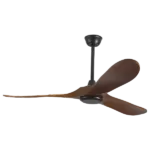 56 in. 6 Fan Speeds in Dark Wood Ceiling Fan with DC Motor and Remote control