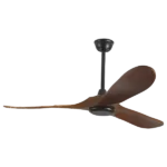 56 in. 6 Fan Speeds in Dark Wood Ceiling Fan with DC Motor and Remote control