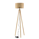 58.5 in. Natural Rattan Floor Lamp with Rattan Lamp Shade