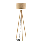 58.5 in. Natural Rattan Floor Lamp with Rattan Lamp Shade