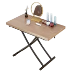 A modern minimalist style glass dining table. Transparent tempered glass tabletop with a thickness of 0.3 feet and golden metal legs. Suitable for restaurants and living rooms. 51"*31.4"*29.5"
