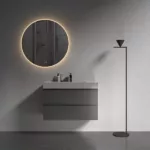 24 in. W x 24 in. H Round Frameless LED Light Anti-Fog Dimmable Wall Bathroom Vanity Mirror