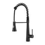 Single Handle High Arc Matte Black Commercial Kitchen Faucet