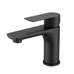 Single Handle Bathroom Faucet in Matte Black Color