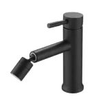 Bathroom Faucet for 2 Mode Faucet for Bathroom Sink with 360° Rotating Aerator in Matte Black