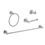 4 Pieces Bathroom Hardware Accessories Set in Brushed Nickel