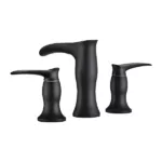 Modern Stainless Steel Single Handle Kitchen Faucet in Matte Black