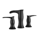 Modern Stainless Steel Single Handle Kitchen Faucet in Matte Black