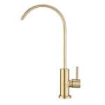 Kitchen Water Filter Faucet Drinking Water Faucet in Brushed Gold