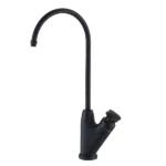 Single Handle Stainless Steel Kitchen Water Filter Faucet in Matte Black