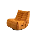Swivel and Rocking Velvet  Reclining Chair with Adjustable Footrest and Side Pocket Ideal for living room bedroom.