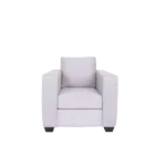 Modern Sofa Chair of Solid Wood Frame with  Polyester Fabric Ideal for Living Room, Bedroom and Apartment.