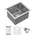 13 Inch Undermount Sink - 13"x15"x9" Undermount Stainless Steel Kitchen Sink 16 Gauge 9 Inch Deep Single Bowl Kitchen Sink Basin
