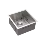 17 Inch Undermount Sink - 17"x19"x9" Undermount Stainless Steel Kitchen Sink 18 Gauge 9 Inch Deep Single Bowl Kitchen Sink Basin