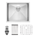 21 Inch Undermount Sink - 21"x18"x10" Undermount Stainless Steel Kitchen Sink 16 Gauge 10 Inch Deep Single Bowl Kitchen Sink Basin