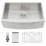 30 Farmhouse Sink - 30 Inch Kitchen Sink Stainless Steel 18 gauge Apron Front Kitchen Sink
