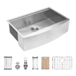 30 Farmhouse Sink Workstation - 30*21*9 Inch Kitchen Sink Stainless Steel 18 gauge Apron Front Kitchen Sink
